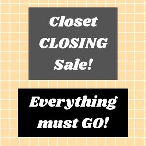 Closet CLOSING Sale!